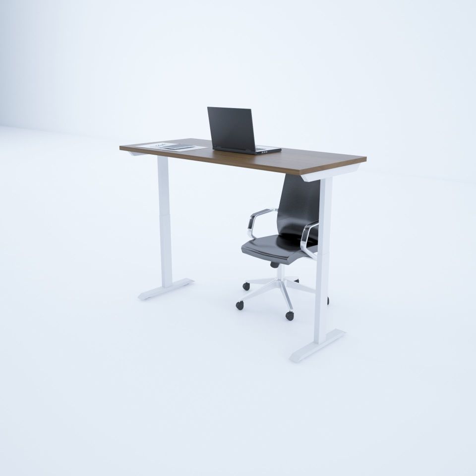 ToHi Desk - Yükseklik Ayarlı Masa 180x80 - Ceviz+Beyaz