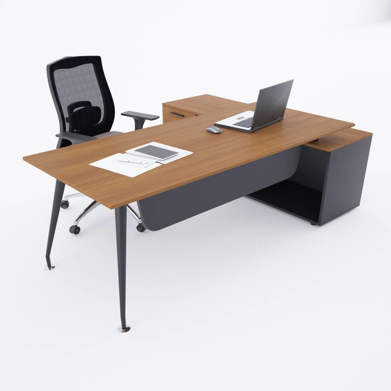 İvory 160cm Alt Etajerli Çalışma Masası 160x80 - Beyaz