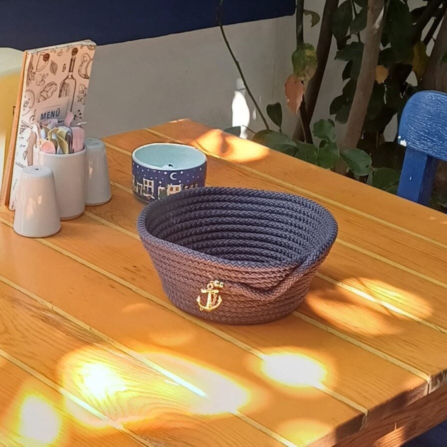 Çapa Aksesuarlı Mini Sepet