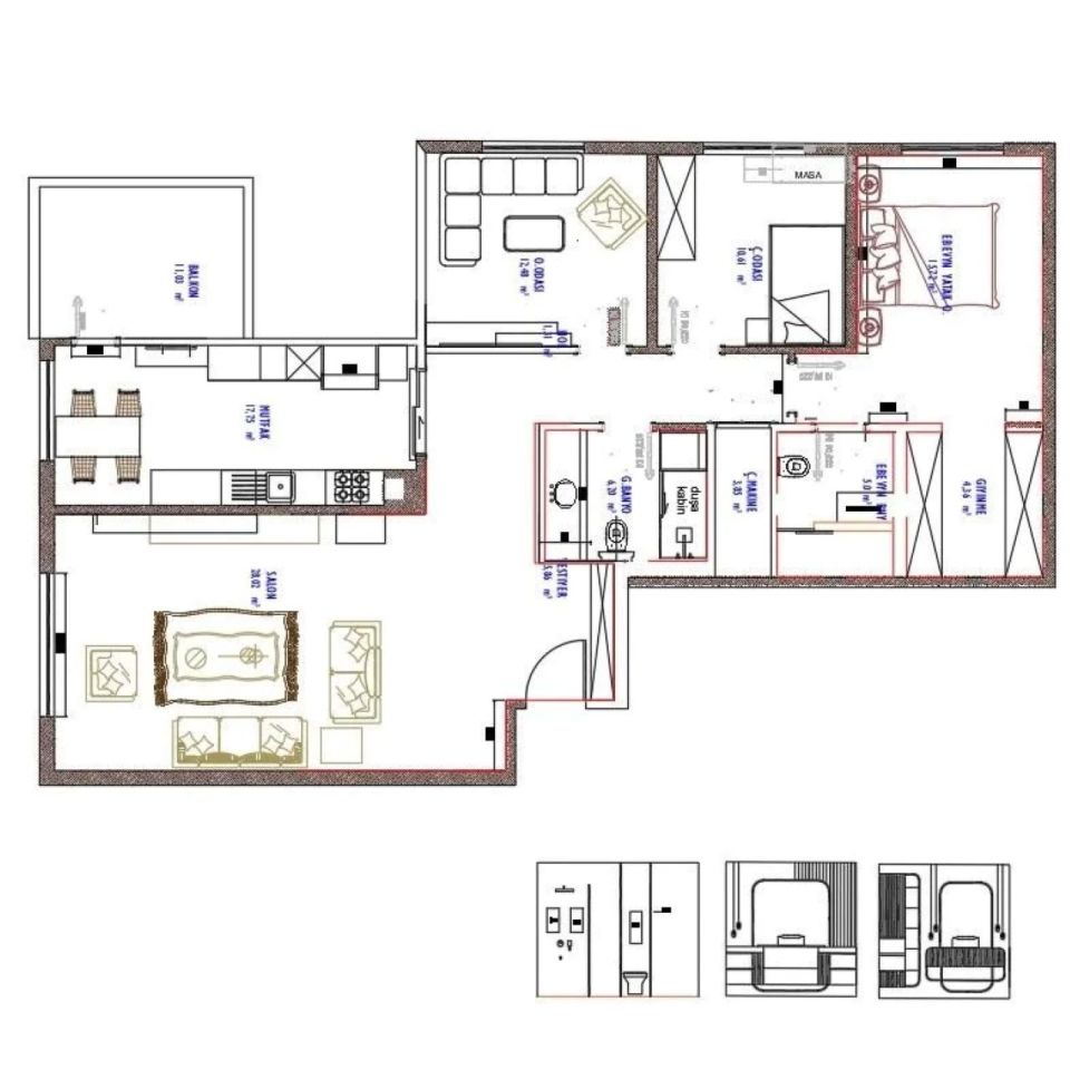 TEMEL TASARIM 40-100 m2