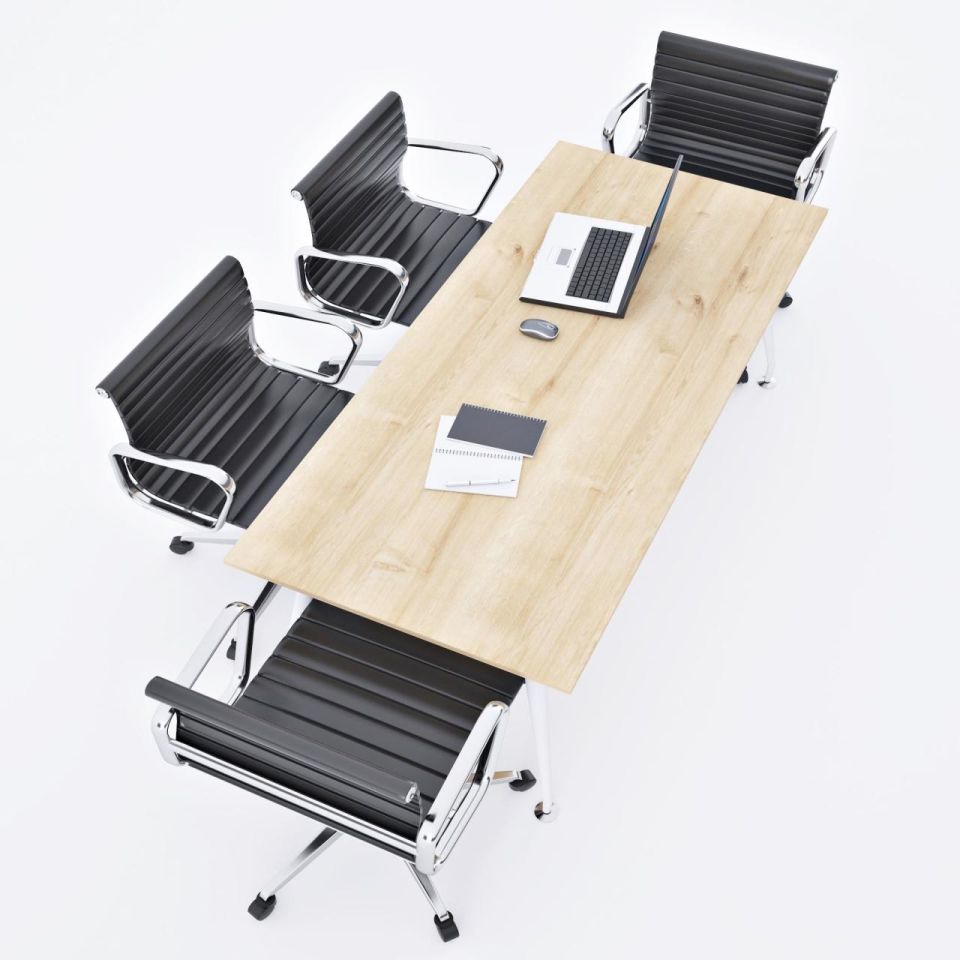 İvory Toplantı Masası M 180x80 - Ceviz