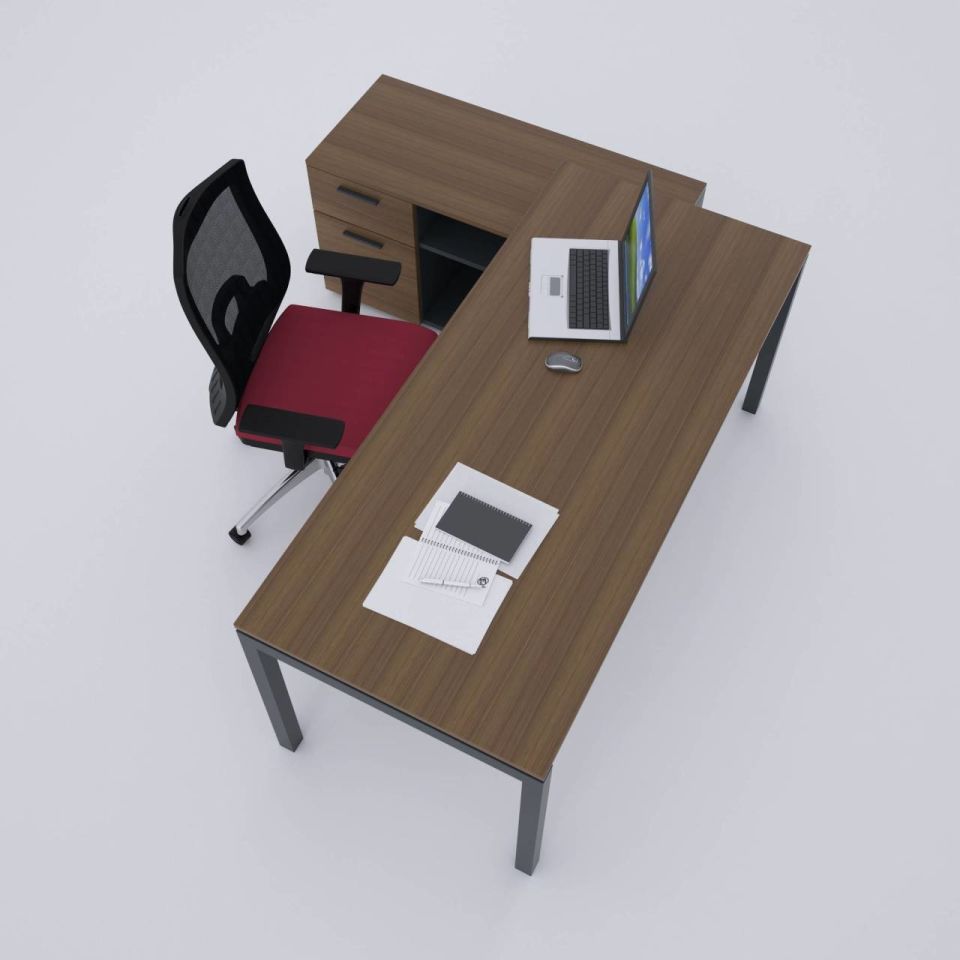 Cube-40 120cm Alt Etajerli Çalışma Masası