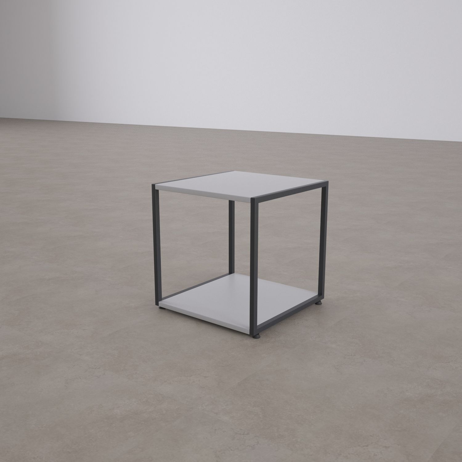 Cube Yan Sehpa-Beyaz