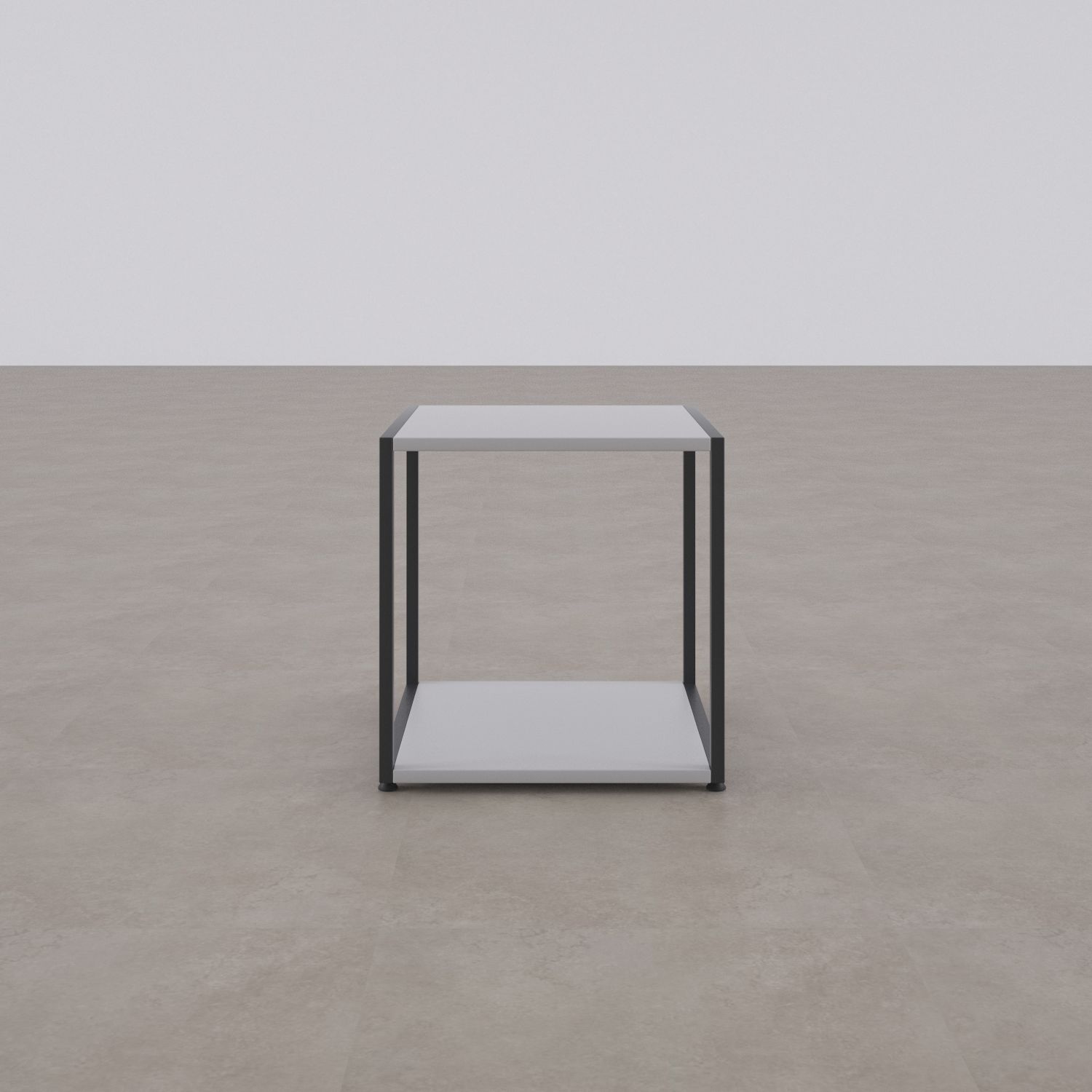Cube Yan Sehpa-Beyaz