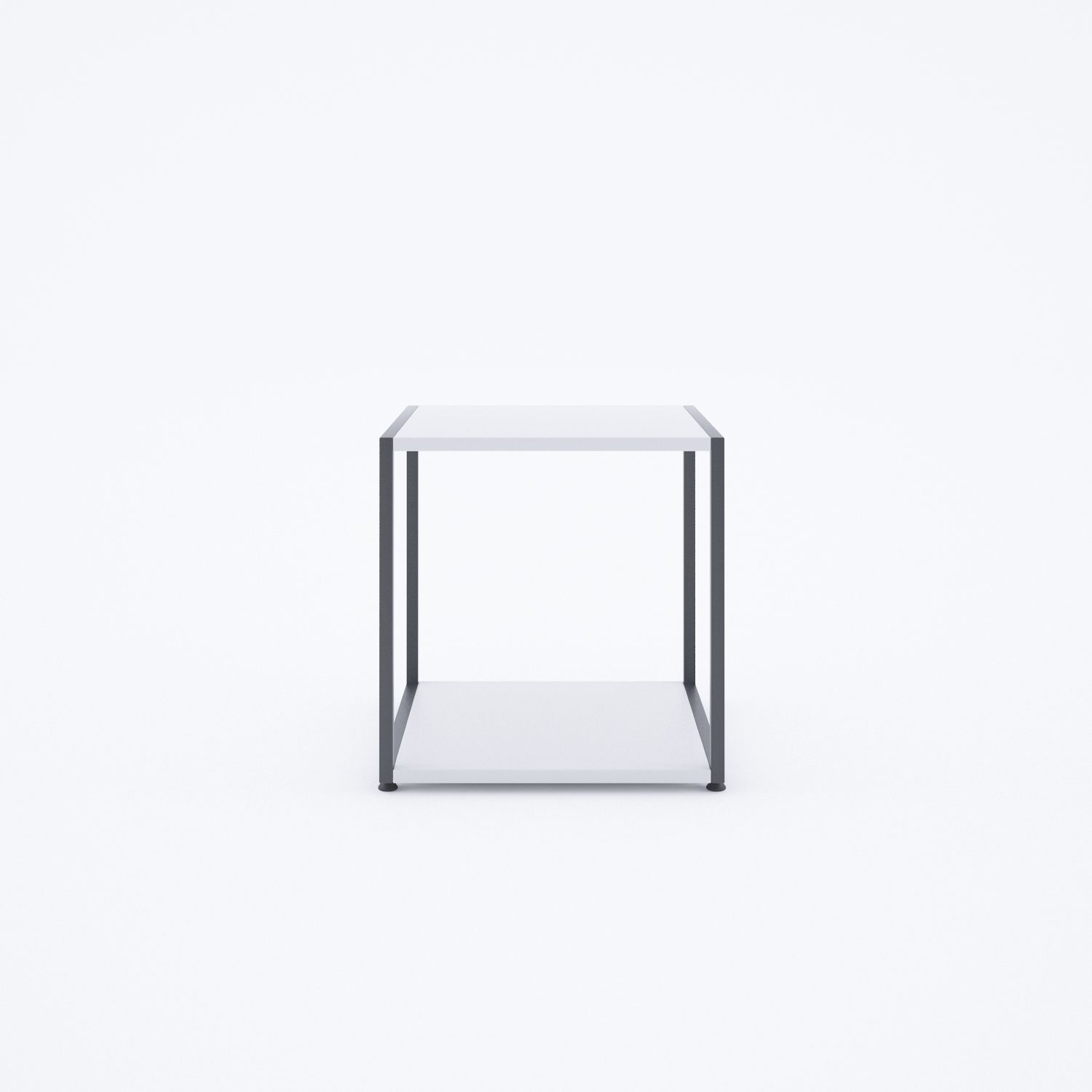 Cube Yan Sehpa-Beyaz