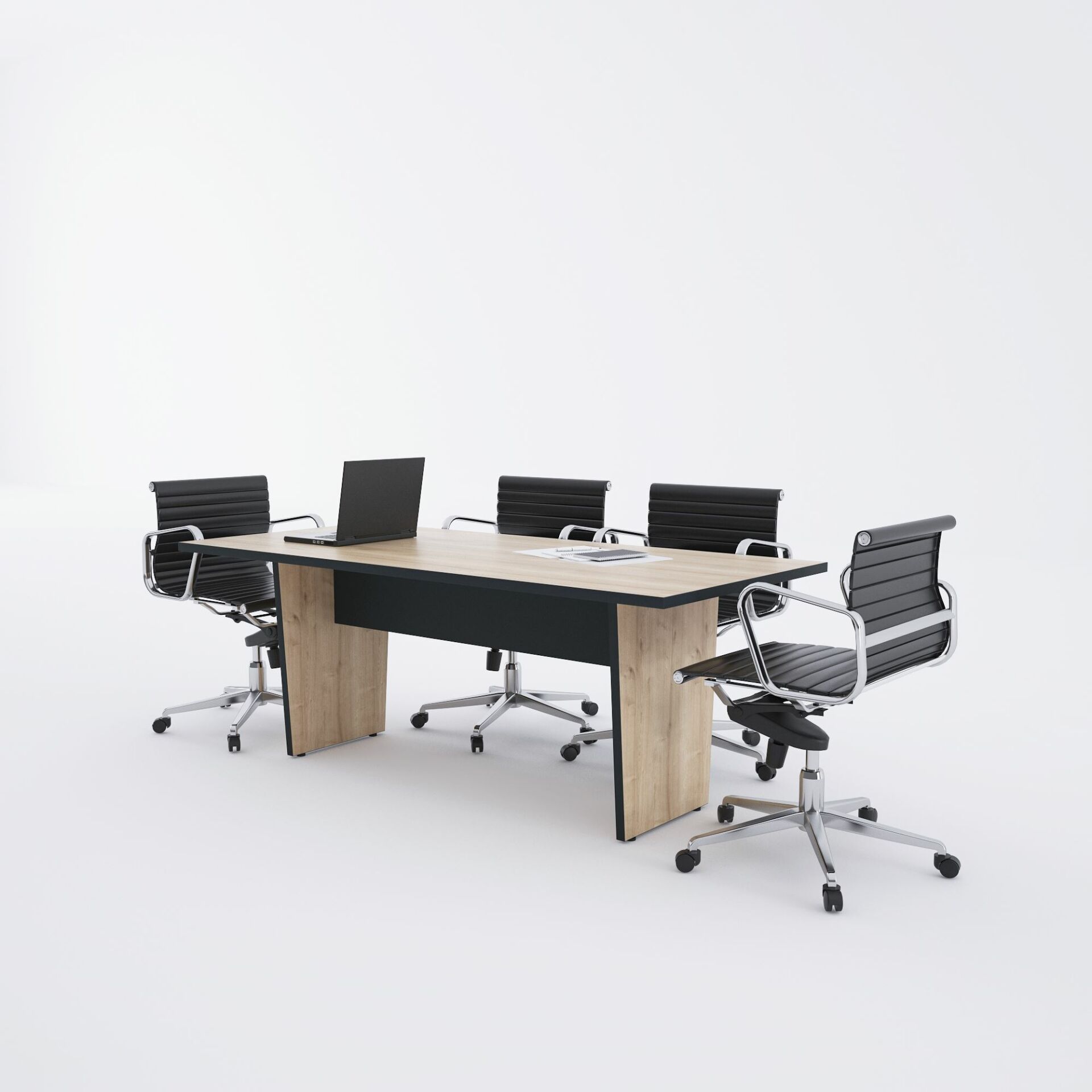 Panel Toplantı Masası M-Meşe