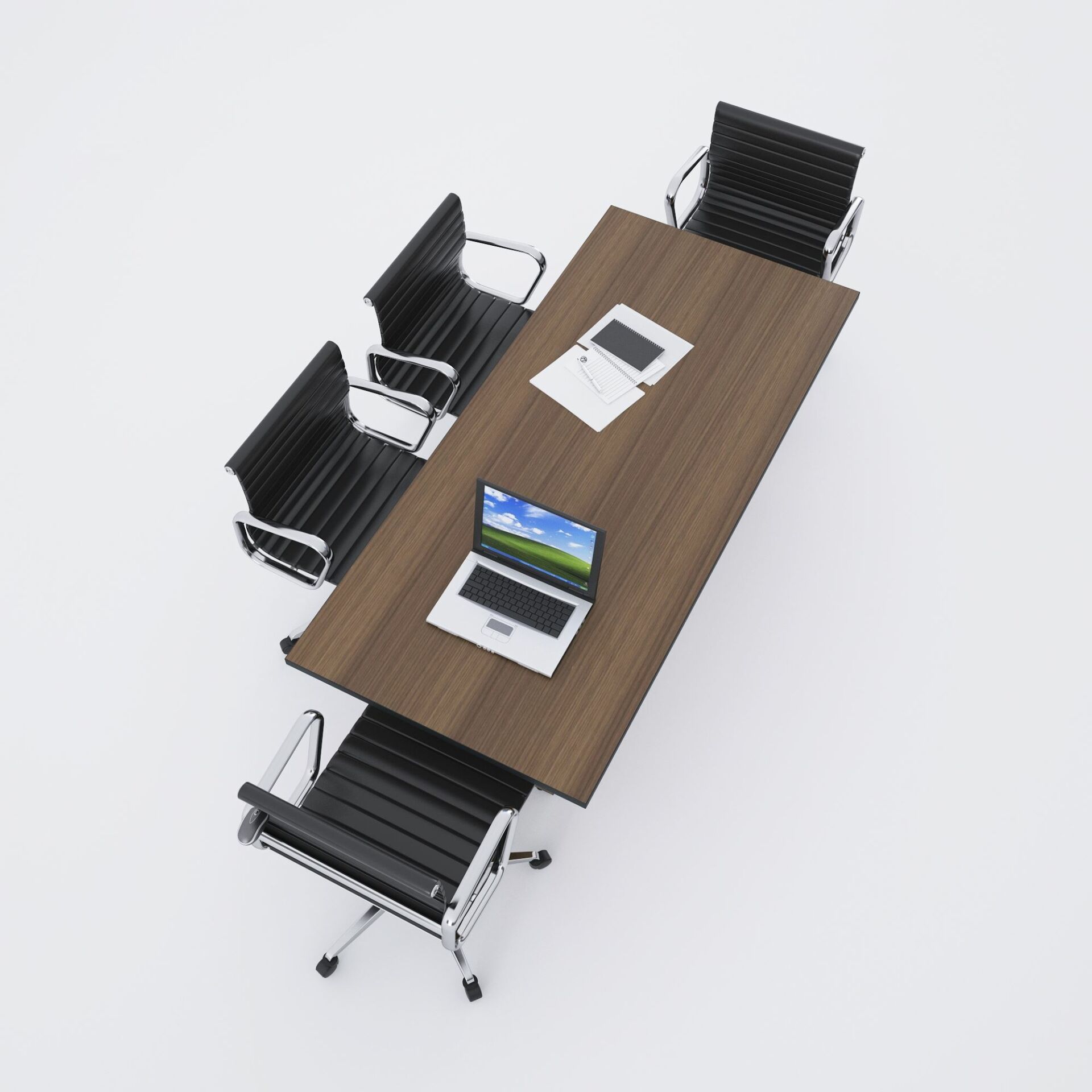 Panel Toplantı Masası M-Ceviz
