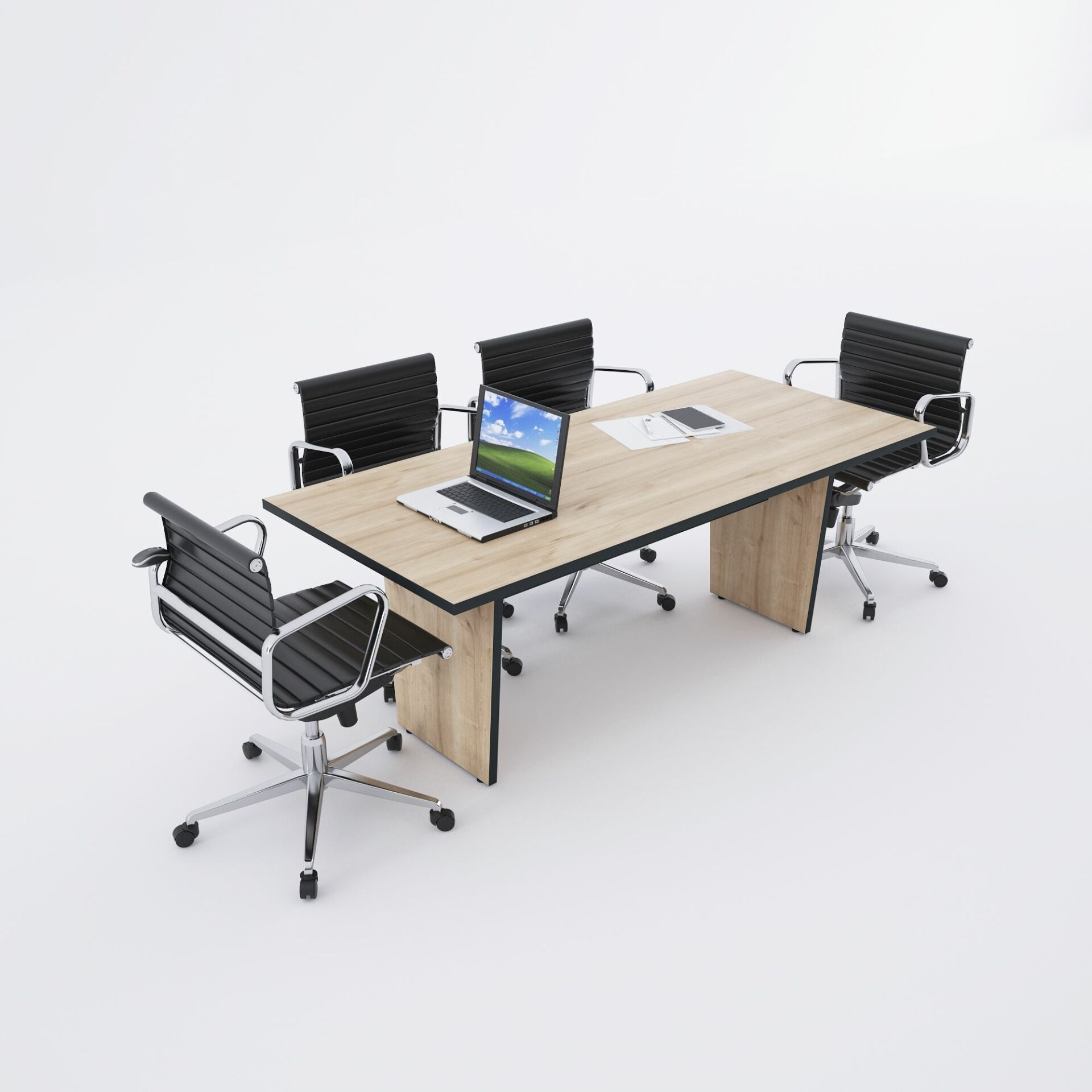 Panel Toplantı Masası M-Meşe