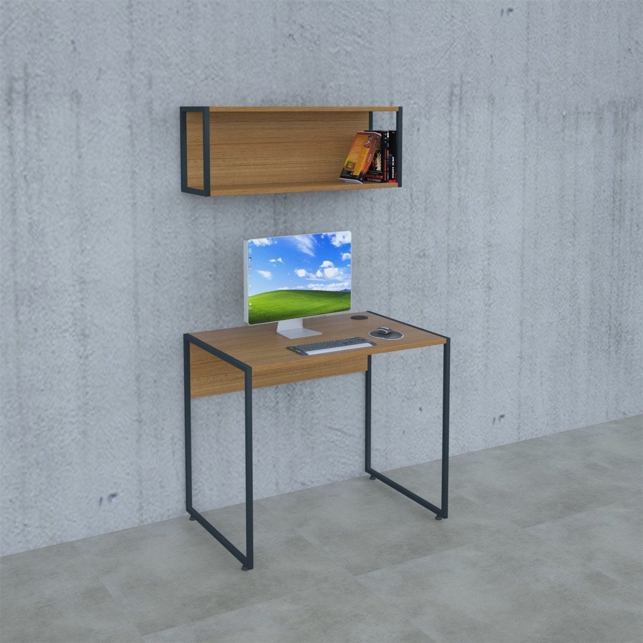 Cube Çalışma Masası+Kitaplık