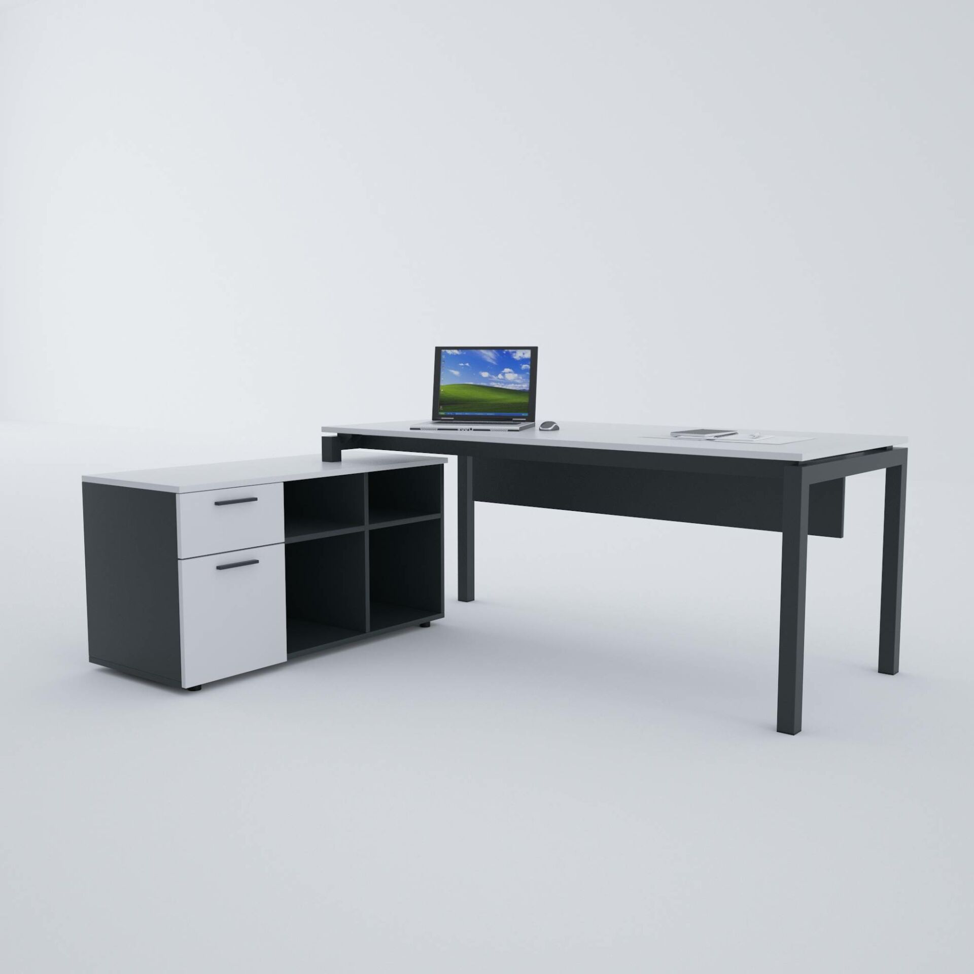Cube-40 120cm Alt Etajerli Çalışma Masası