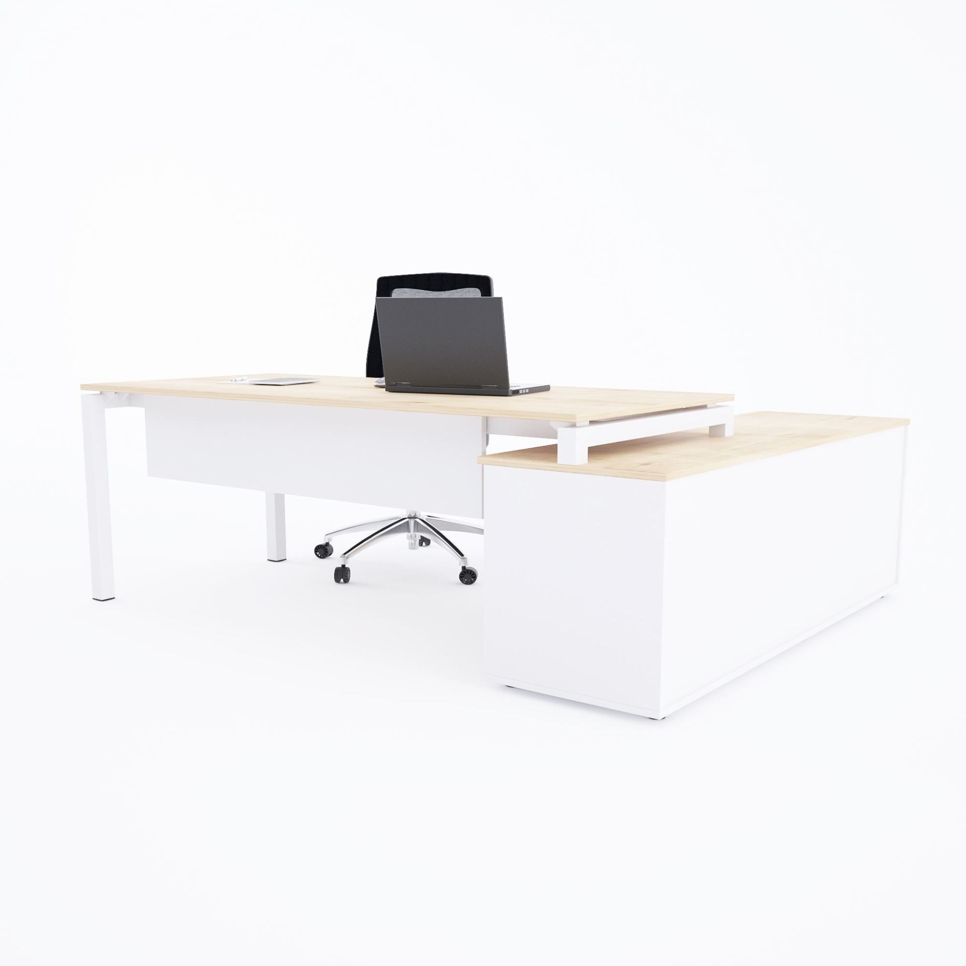 Cube-40 160cm Alt Etajerli Çalışma Masası