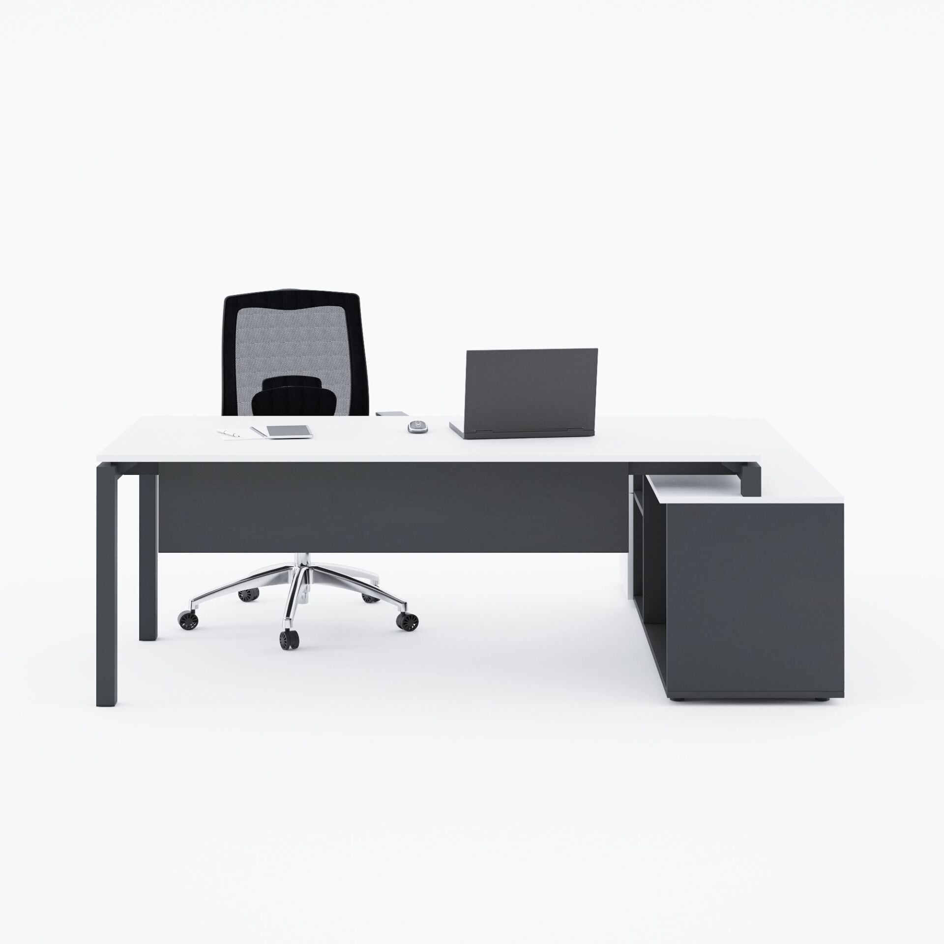 Cube-40 160cm Alt Etajerli Çalışma Masası