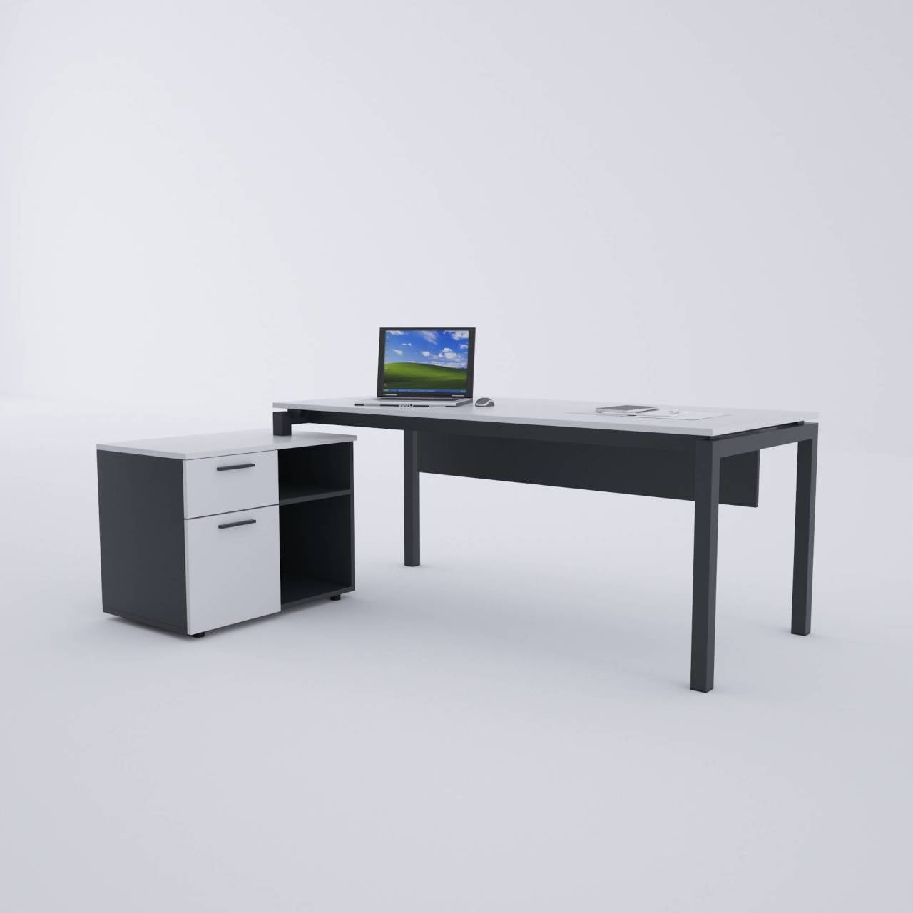 Cube-40 80cm Alt Etajerli Çalışma Masası