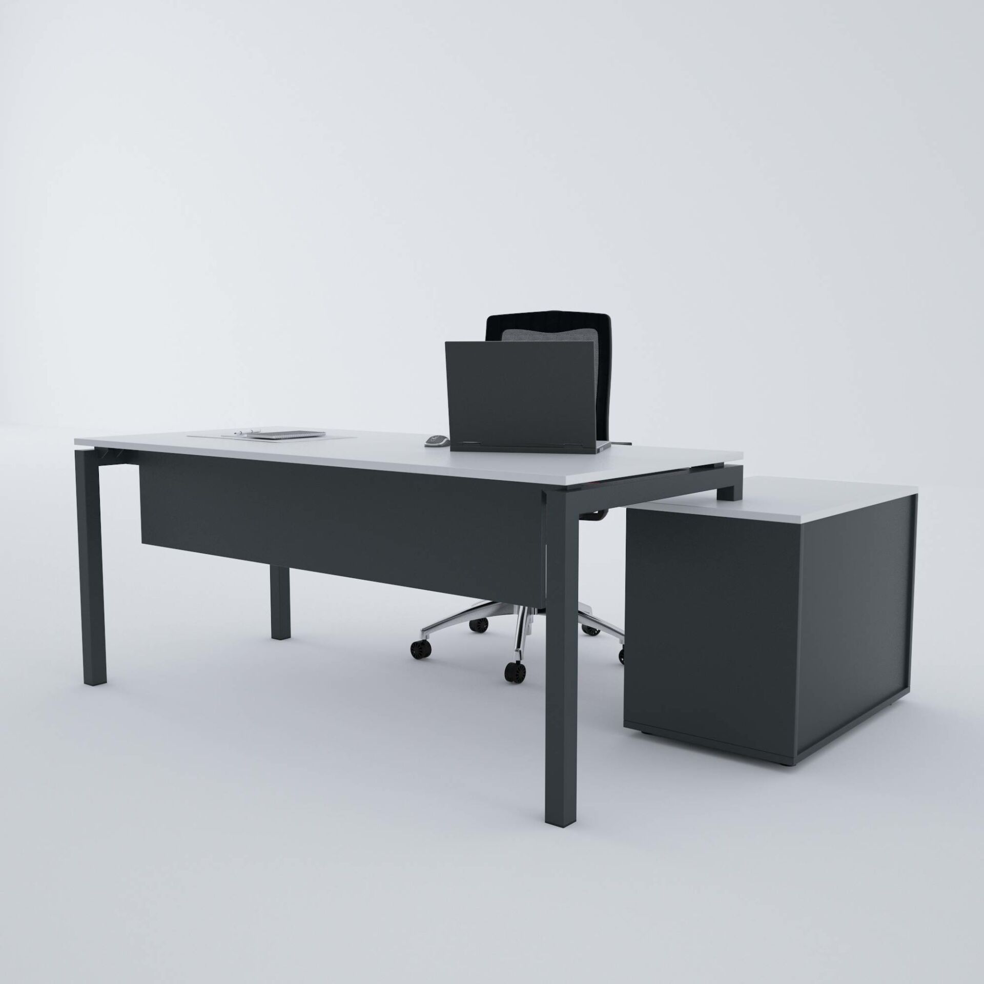Cube-40 80cm Alt Etajerli Çalışma Masası