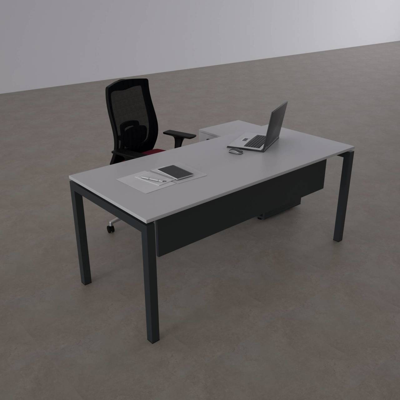 Cube-40 80cm Alt Etajerli Çalışma Masası