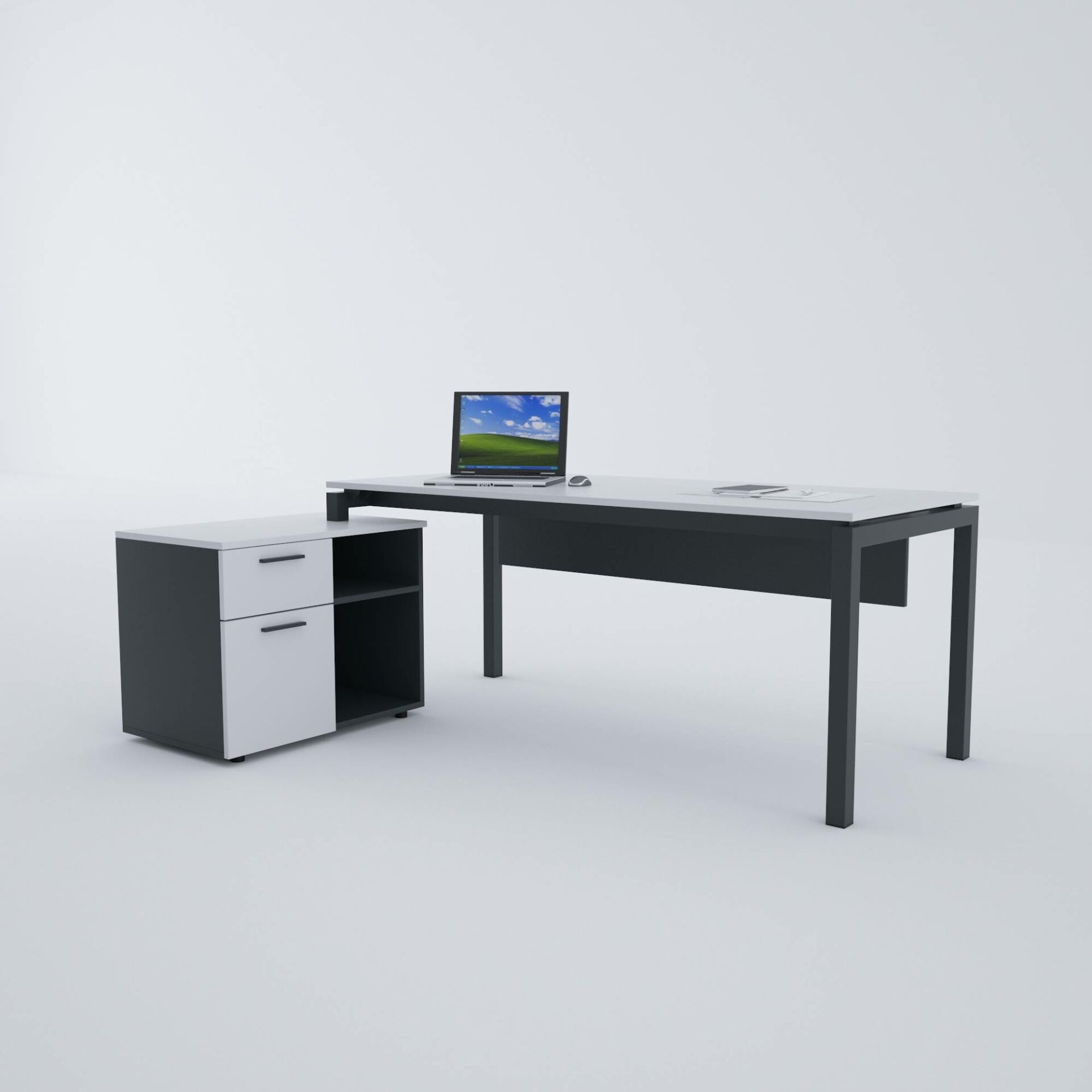 Cube-40 80cm Alt Etajerli Çalışma Masası