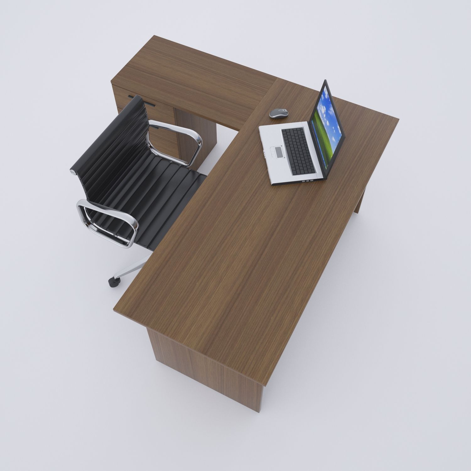 Eco Keson Etajerli Çalışma Masası-Ceviz