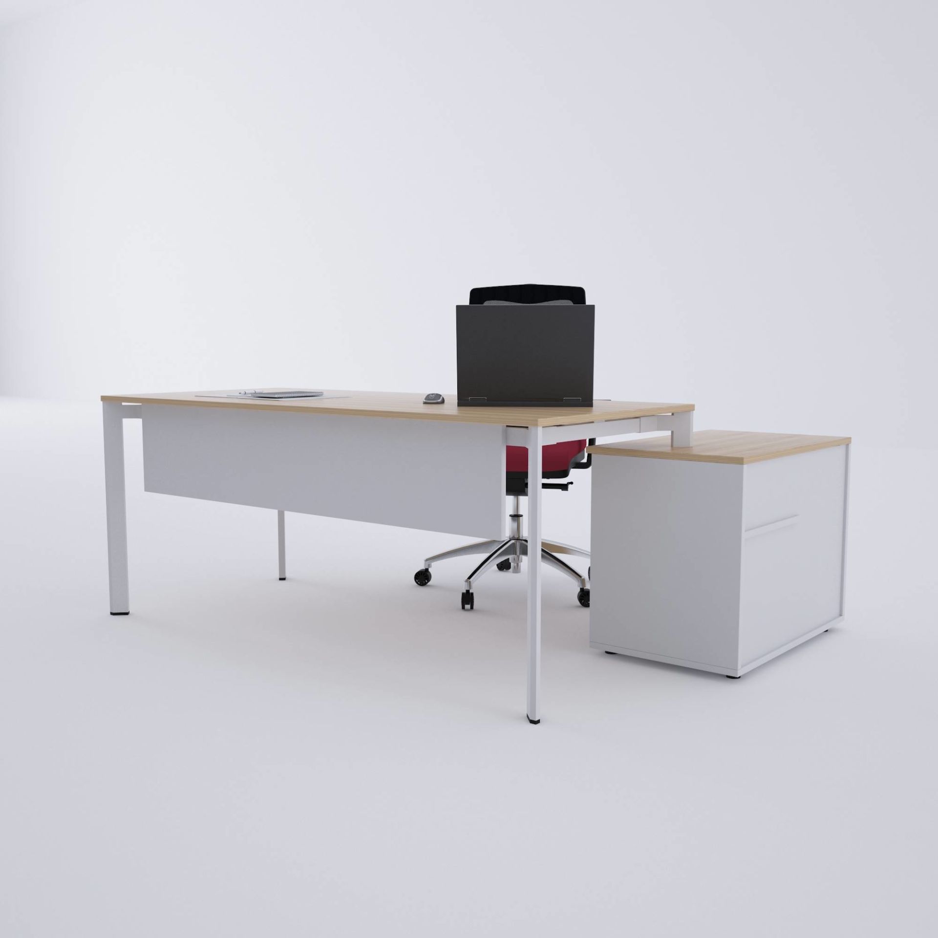 Five 80 cm Alt Etajerli Çalışma Masası-Meşe