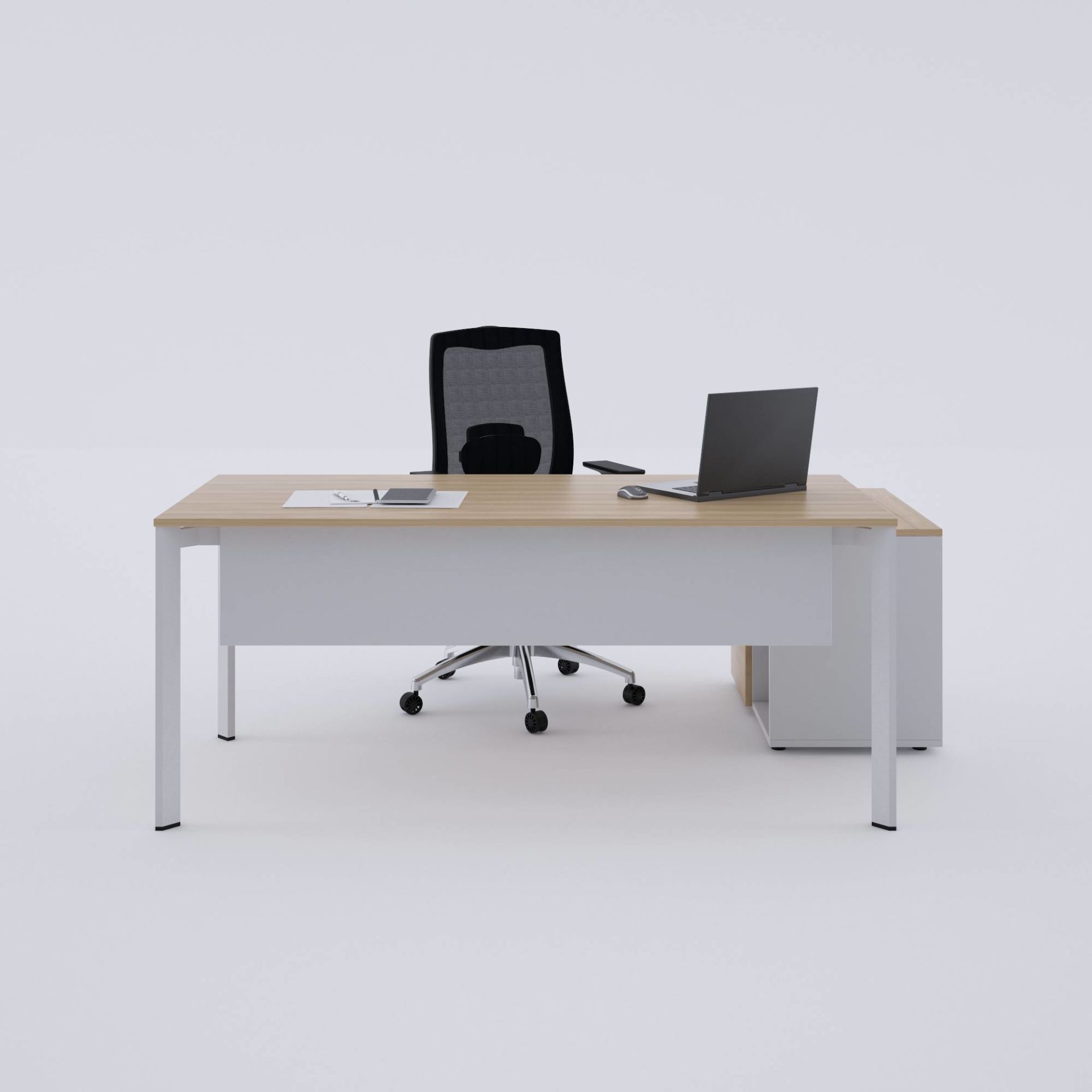 Five 80 cm Alt Etajerli Çalışma Masası-Meşe