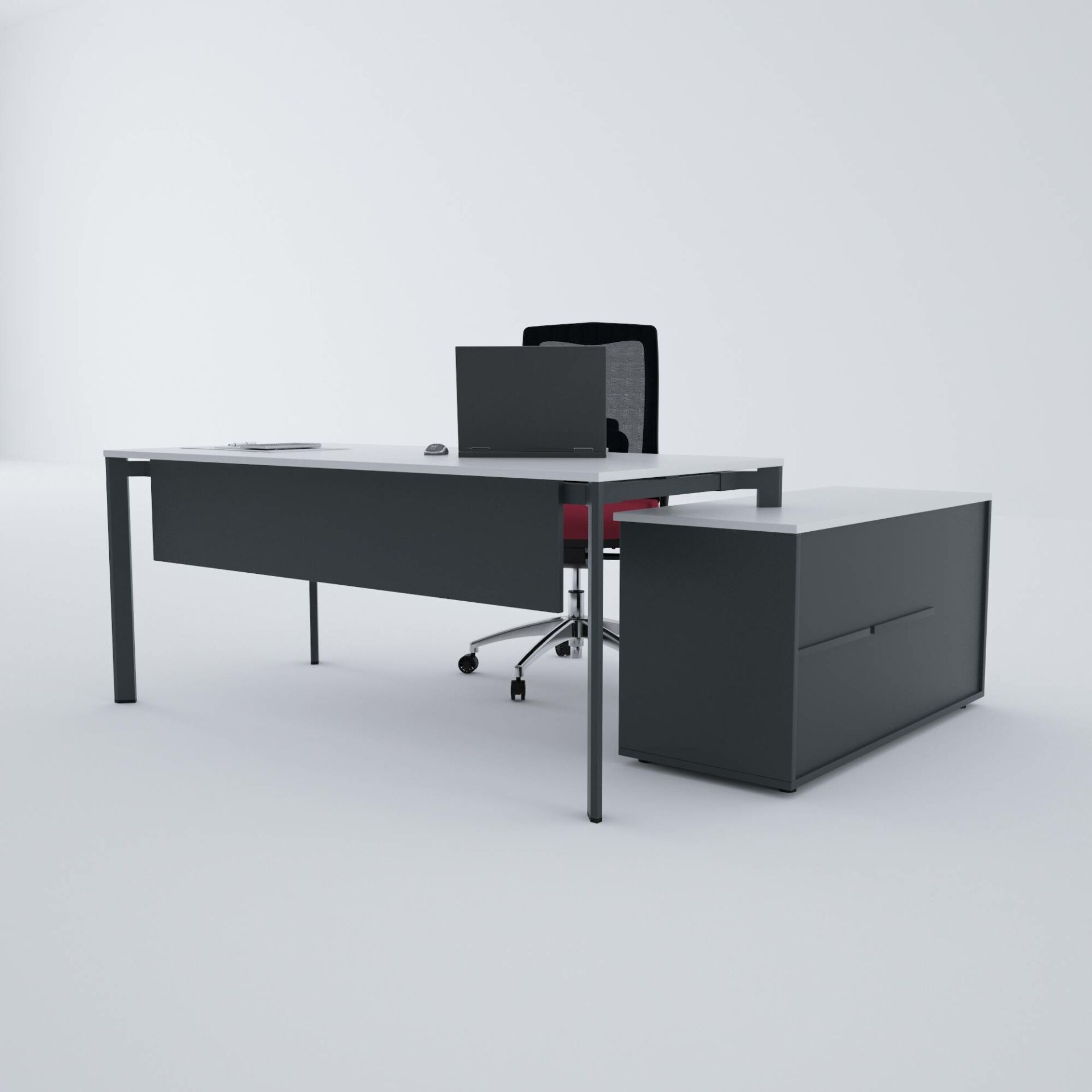 Five 120 cm Alt Etajerli Çalışma Masası