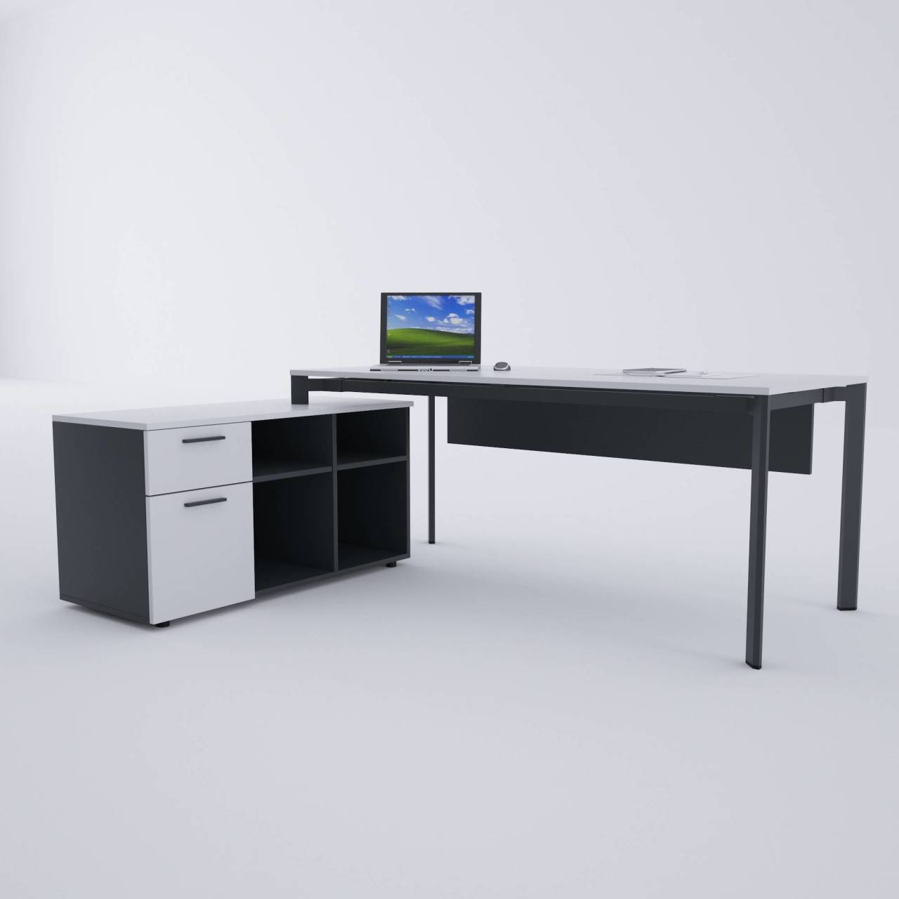 Five 120 cm Alt Etajerli Çalışma Masası