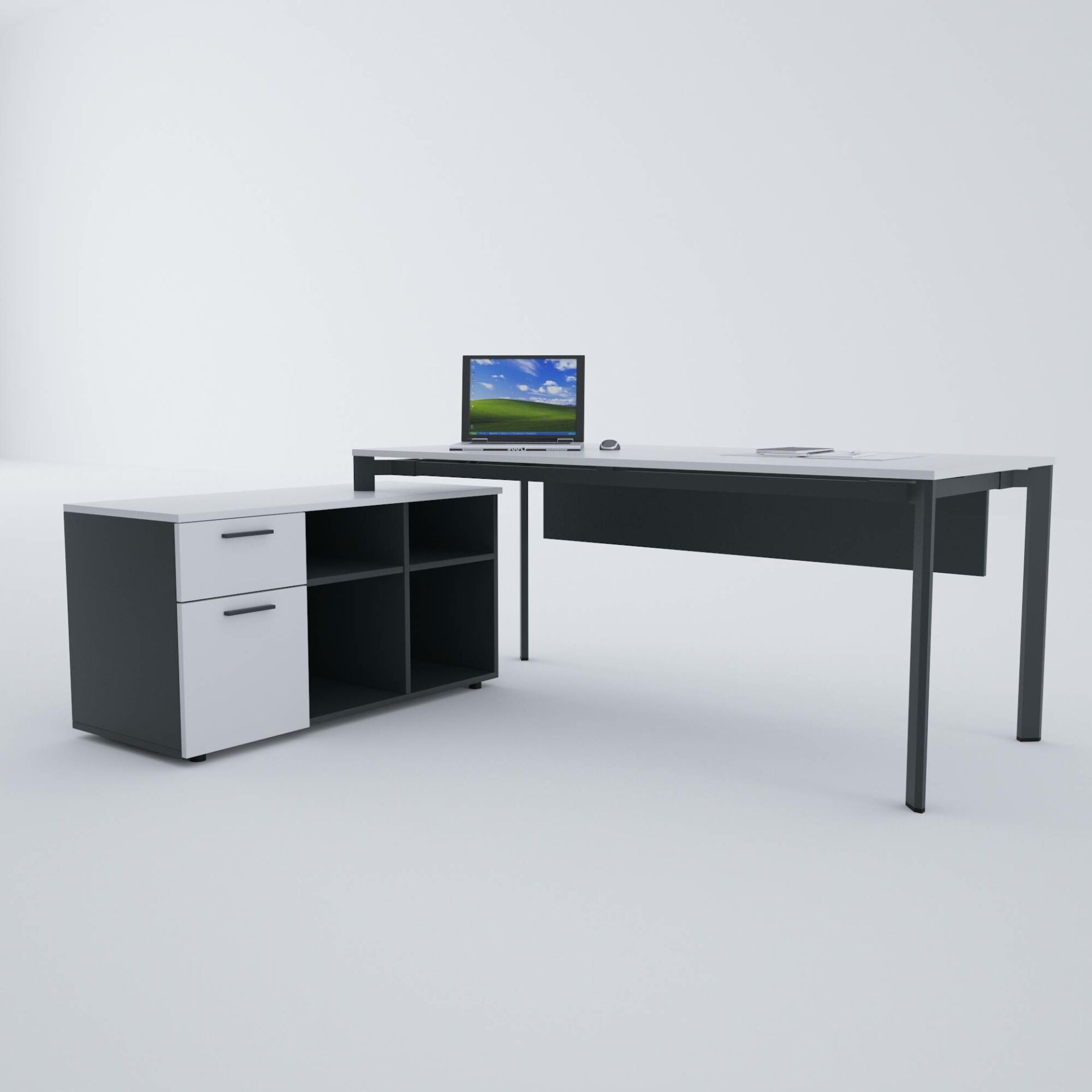 Five 120 cm Alt Etajerli Çalışma Masası