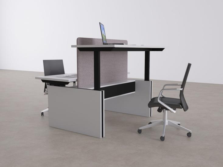 ToHi Workstation Desk - Yükseklik Ayarlı İkili Masa