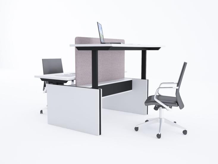 ToHi Workstation Desk - Yükseklik Ayarlı İkili Masa