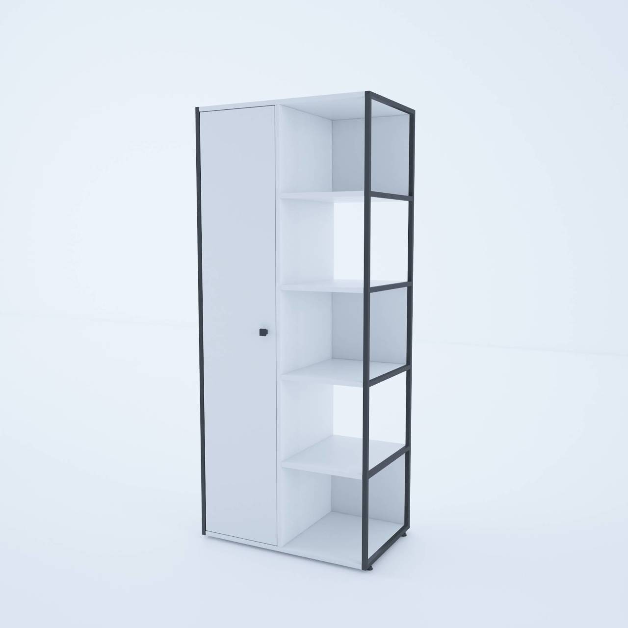 Cube Yarım Kapaklı Raflı Ünite