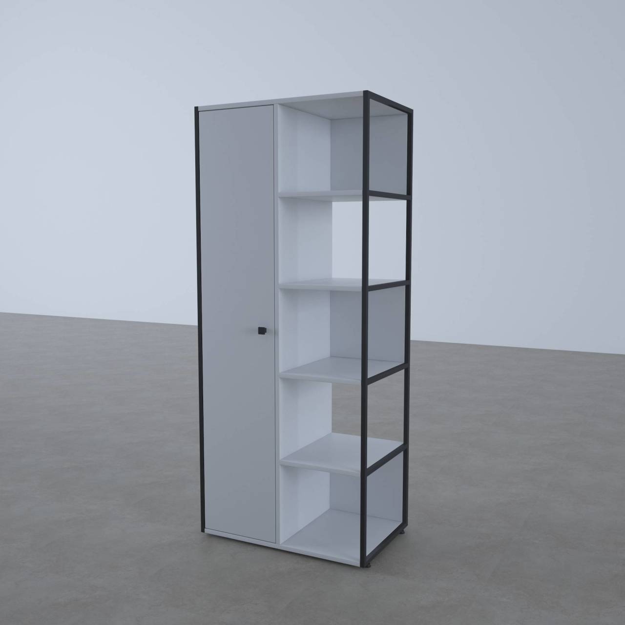 Cube Yarım Kapaklı Raflı Ünite